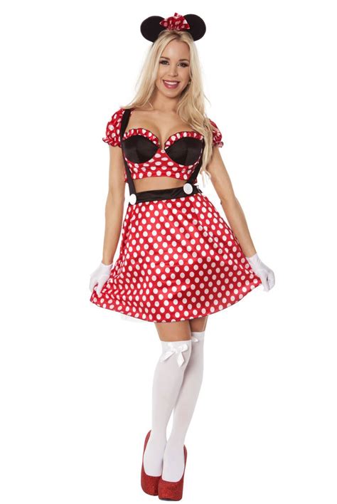 Ladies Mickey Mouse Fancy Dress Costume