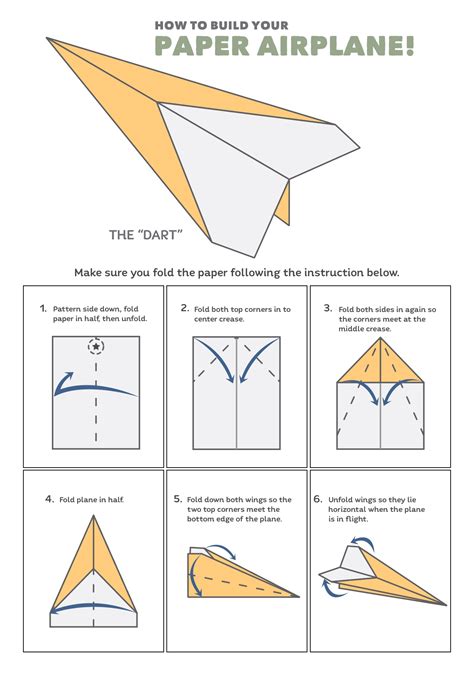 Paper Airplane Design Printable Foldable Flight Templates
