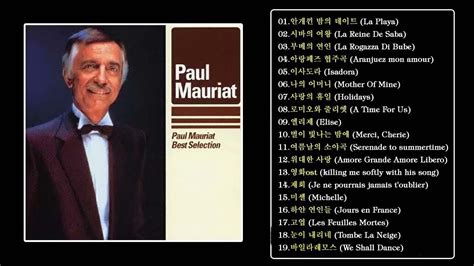 Las mejores canciones de Paul Mauriat 2021 16 Éxitos Instrumentales
