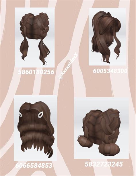 Bloxburg Brunette Hair Codes