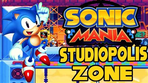 Sonic Mania Studiopolis Zone Gameplay Third Zone Youtube