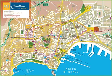 Naples Tourist City Centre Map The Life Factory