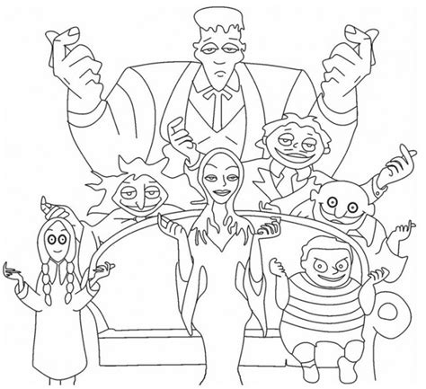 Open me for links and details! La famiglia Addams da colorare - Cose Per Crescere