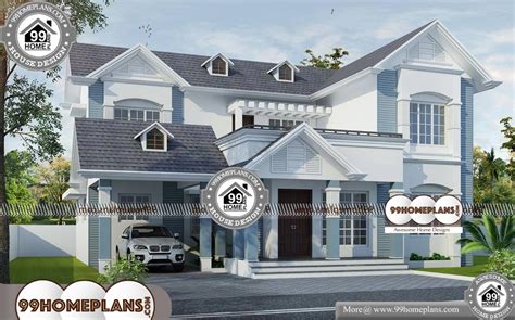 Double Storey Terrace House Design 90 Traditional Home Kerala Style