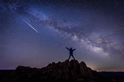 The geminids meteor shower during its peak, in the night sky over tokarevsky lighthouse on egersheld cape on russky island in the sea of japan on december 13, 2017. Geminids 2017: How to watch the Geminid meteor shower ...