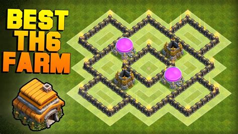 Clash Of Clans Best Th6 Farming Base 2017 New Town Hall 6 Defense
