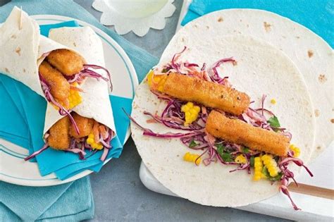 Check spelling or type a new query. Fish finger and slaw burritos | Recipe | Fish finger, Slaw ...