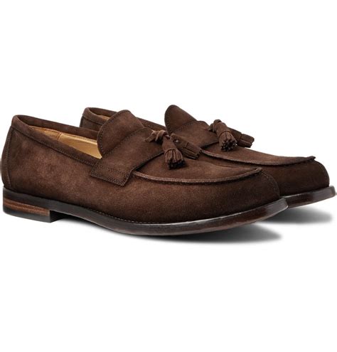 Officine Creative Vine Suede Penny Loafers Brown Officine Creative