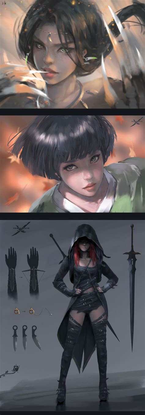 Ghostblade Character Setting Tapas Character Art Fantasy Girl