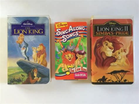 WALT DISNEY Sing Along Songs VHS Lot Tapes Videos Lion King 1475 The