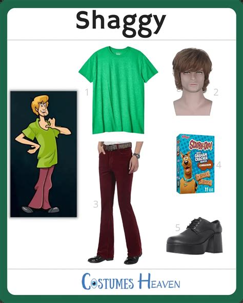 Shaggy Scooby Doo Costume For Cosplay And Halloween 2024