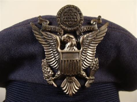 Usaf Officer Cap Post Wwii W Large Eagle Pin