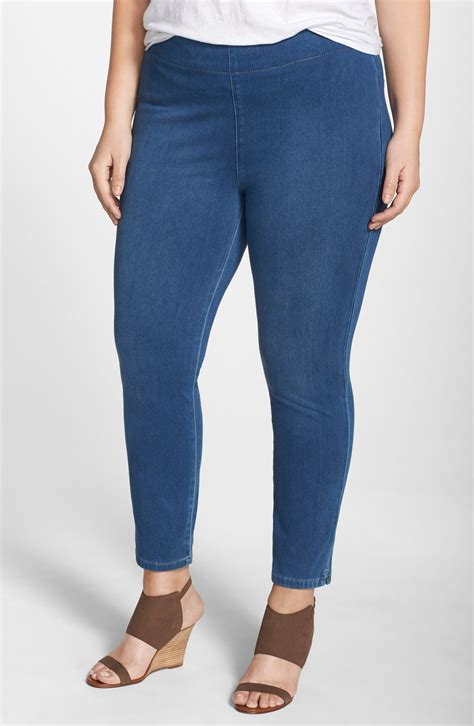 Nydj Millie Stretch Knit Denim Ankle Leggings Plus Size Nordstrom