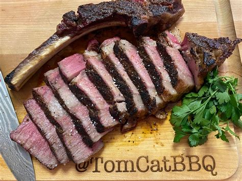 Smoked Tomahawk Ribeye Steak Recipe Tomcat Bbq
