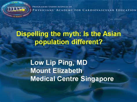 Dispelling The Myth Is The Asian Population Different Pace Cme