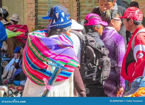 Woman In Bolivia Market Editorial Photography Image Of Isolated 82862902