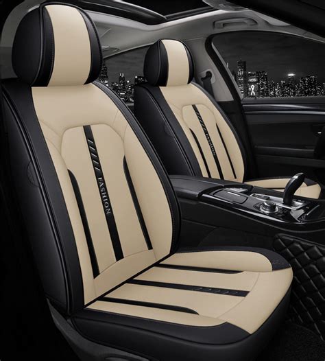 autodecorun perforated leather seat covers for toyota fortuner 2013 2014 2015 2018 seat cushion