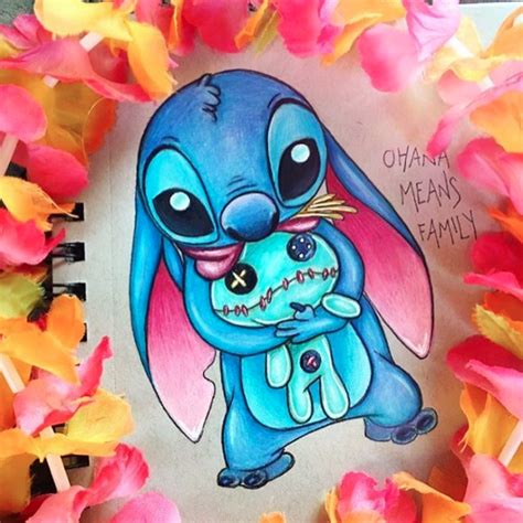 Stitch Feat Scrump Drawing By Artislife100 Instagram
