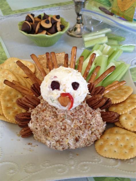 Turkey Shaped Cheeseball A Successful Pinterest Thanksgiving Turkey