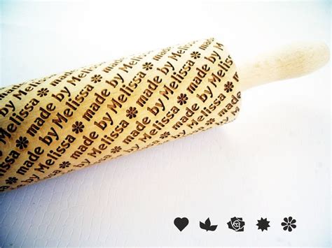 Personalized Rolling Pin Made By Embossing Rolling Pin