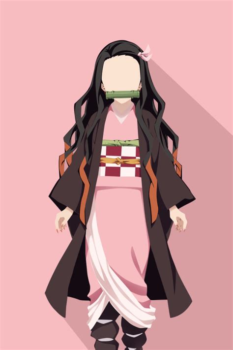 Anime films anime characters animes wallpapers cute wallpapers anime lindo cute anime wallpaper aesthetic iphone wallpaper pictures to. 640x960 Nezuko Kamado Minimalist iPhone 4, iPhone 4S ...