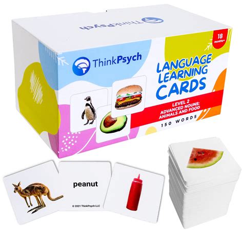 Buy Thinkpsych Food And Animal Picture Play Cards 150 Thick Picture