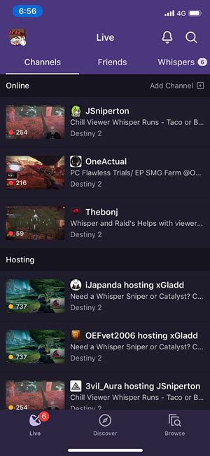 Twitch Streaming Via Creative Categories And The Twitch Mobile App