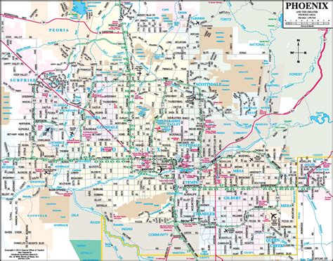 Phoenix Area Map Printable