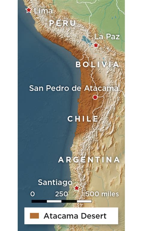 Atacama Desert On World Map