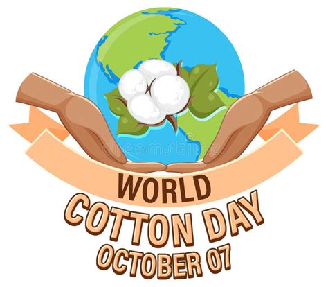 World Cotton Day October 7 Banner Design Stock Vector Illustration Of