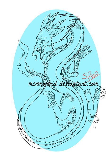 Dragon Tattoo Outline By Mcrmorbid On Deviantart