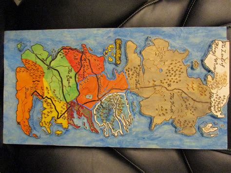 Game Of Thrones Painted Table 3d Map 7 Steps With Pictures