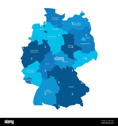 Political Map Of Germany Hi Res Stock Photography And Images Alamy