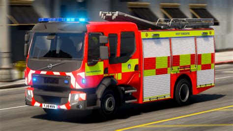 Volvo Fire Engine West Yorkshire Pack Gta5