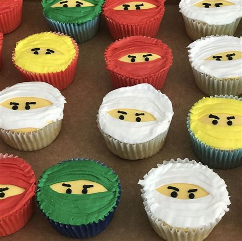 Ninjago Cupcakes Perfect Done For My Sons Birthday Birthday