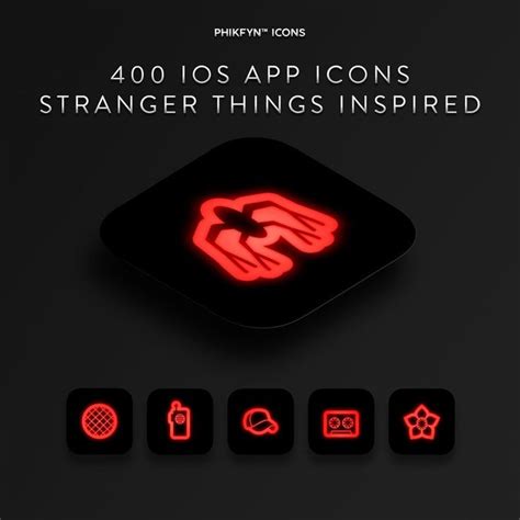 500 Stranger Things Inspired Ios Iphone Ipad Premium App Icons Etsy