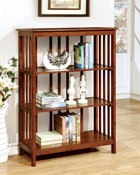 Furniture Of America Erwin Mission Style Bookcase Oak