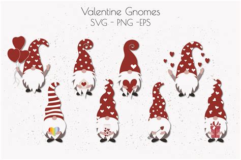 Valentine Gnome SVG, Valentines Day SVG, Gnome SVG (1108601