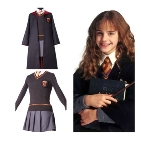 Harry Potter Hermione Granger Dress Costume Hogwarts Gryffindor Uniform