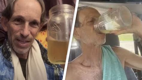 this man who drinks his own urine clashes with his flatmate over the smell