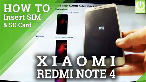 How To Insert SIM And SD Card In XIAOMI Redmi Note YouTube