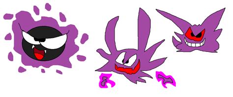 Gastly Haunter And Gengar By Darkbrawlercf1994 On Deviantart