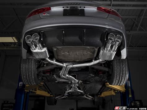 ecs news new ecs downpipes and valved exhaust system b8 8 5 s4 s5