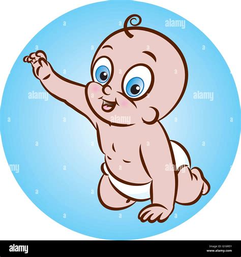 Child Crawling Stock Vector Images Alamy