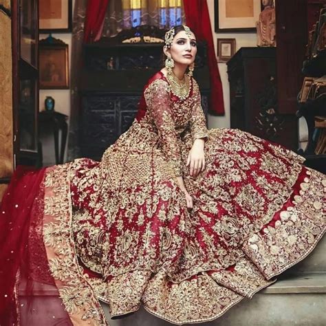 Maroon Bridal Lehenga Wear 710 Pakistanidress Pakistanifashion Pakistaniwedding Bridalleh