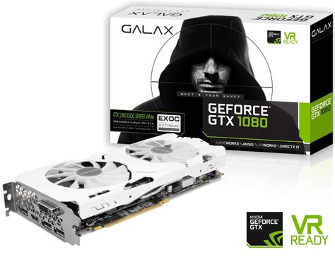 Galax Geforce Gtx 1080 Exoc Snpr White 80nsj6dhn1ws 8gb Gddr5x 256 Bit