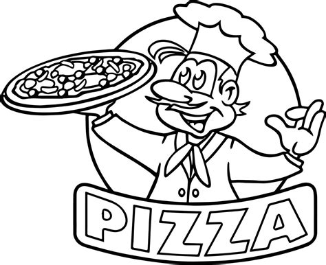 Pizza delivery boys are superheroes without any super powers or shiny red capes. Pizza Restaurant Logo Coloring Page