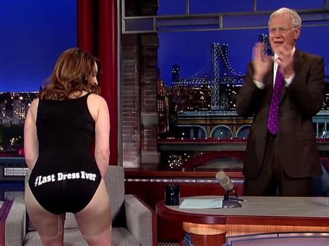 Tina Fey Strips Down For Final Appearance On The Late Show With Dave Letterman
