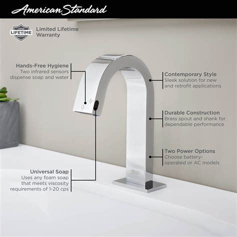 2-In-1 Integral Touchless Faucet/Soap Dispenser, Base Model
