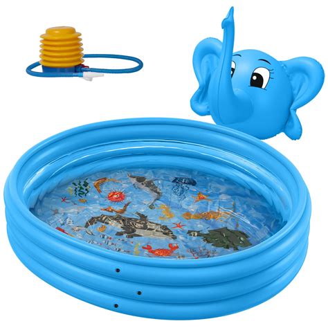 Buy Ingbelle Kiddie Pool Inflatable Swimming Pool 50”x12” 3 Rings